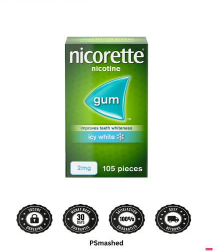 Nicorette gum 2mg icy white - gum,