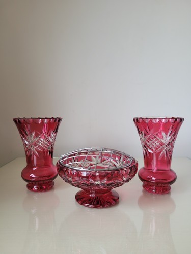 Bohemian ruby cut clear - ruby, cut-to-clear