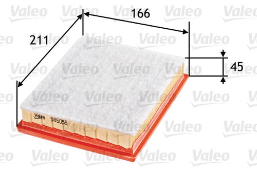 Valeo 585055 air filter for - filter,