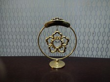 Crystal Temptations Flower Figurine Ornament 24k Gold Plated With Crystals