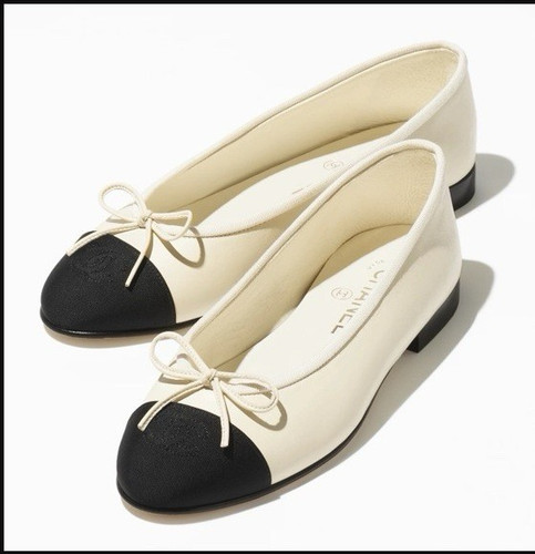 Chanel two tone ivory black - two-tone, ivory/black