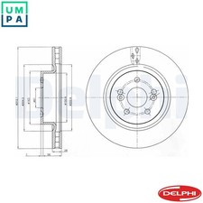 2x BRAKE DISC BG4111 FOR