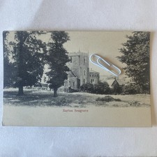 Barton Seagrave Church Landscape View Unposted 