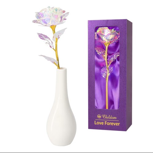 Rainbow crystal rose - crystal,