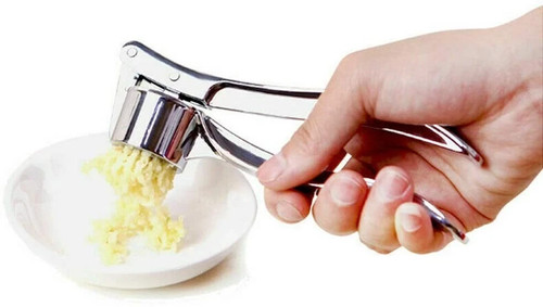 Garlic press crusher - garlic, stainless