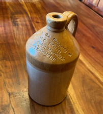 1/2 Gallon Flagon Marked Hugh