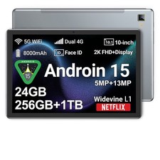 2025 NEW Android 15Tablet 256GB ROM (1TB TF) 10 inch 5GWiFi 8000mah 2SIM 5+13MP