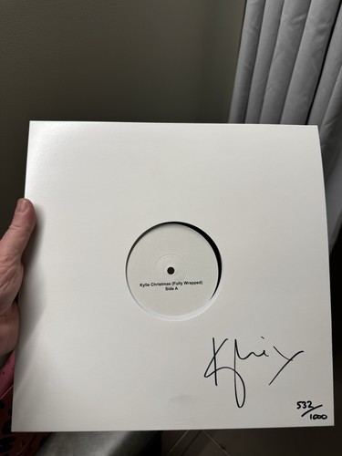 Signed kylie christmas vinyl - kylie,