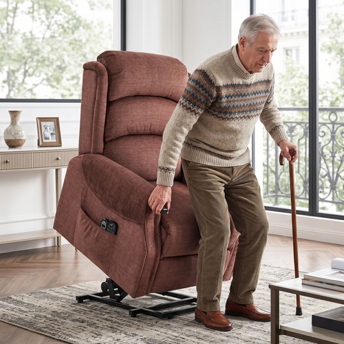 Power lift recliner with - lift,