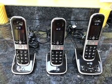 BT BT8610 Trio Digital Cordless Phone With Answer Machine. Main Unit & 2 Extras.