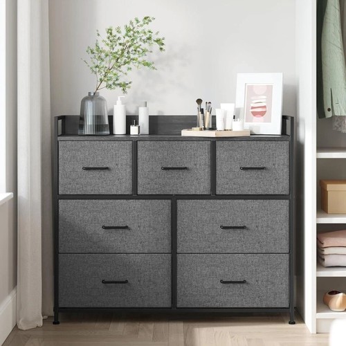 Black large chest drawers - black, 7