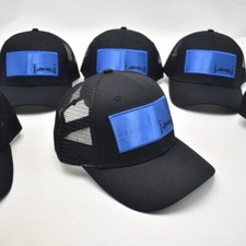 Limited Edition Trucker Cap With Satin Detail by London designer brand IKASSAKI
