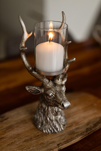 Stag candle holder decoration - stag,