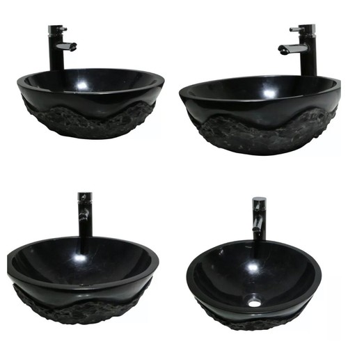 Luxury bathroom round black - bathroom,