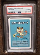 Pokemon 2019 Meowth Old Maid
