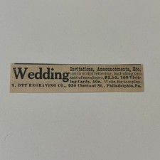 M. Ott Engraving Co. Wedding