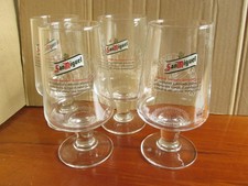 San Miguel Chalice Half Pint Glasses x 4