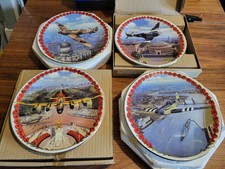 4 X Bradford Exchange Plates Royal Grafton , Spitfire, Hurricane