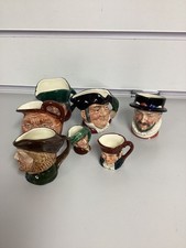 job lot of vintage toby jugs