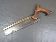 Early 9" brass backed tenon