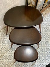 Vintage Ercol Pebble Nest of 3