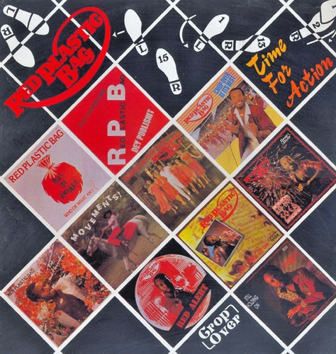 Red plastic bag - plastic,