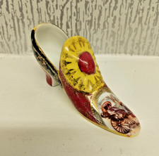 CM HUTSCHENREUTHER PORCELAIN Shoe, Vienna Style, Vintage China, Maker's Mark