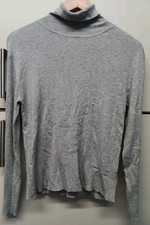 Light Grey Womens Polo Neck