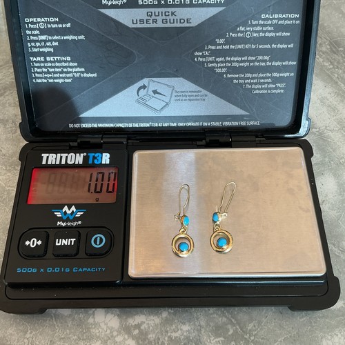 14ct gold earrings 585 - gold, solid