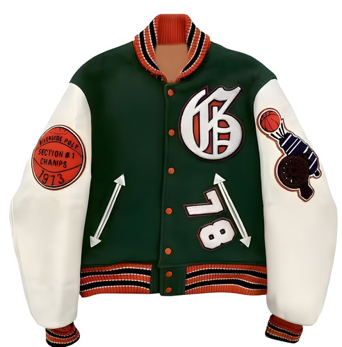 Green varsity jacket - varsity,