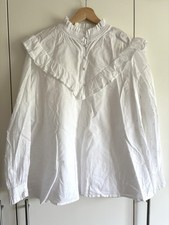Joules white frill blouse - joules,