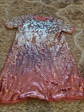 Pink Heavy Sequins Dress 9 To