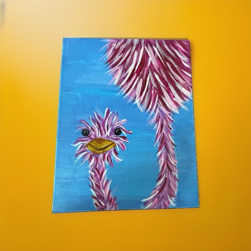 Bird painting emu - emu,
