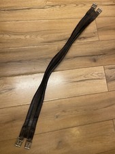 44” Dark Brown English Leather Padded Girth CRACKED No Elastic