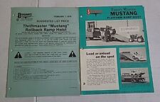 Vintage Original E.R. Schwartz Catalog pg ~ Thrift Master Mustang Platform Hoist
