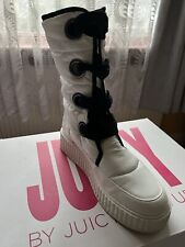 Juicy couture White Padded Flatform Boots Size 6