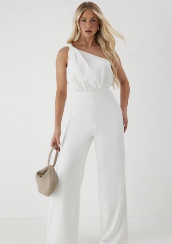 Misspap white jumpsuit size - misspap,