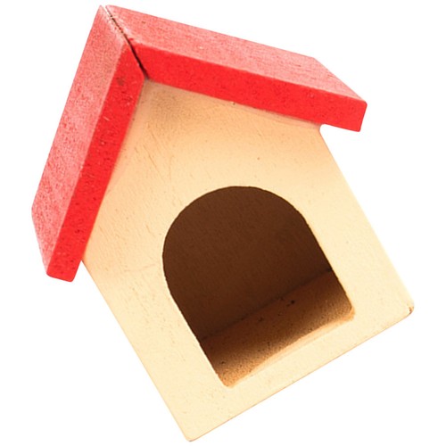 Red mini wooden kennel - kennel, for