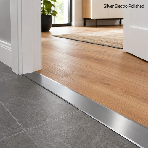 Aluminium bar door threshold - aluminium,