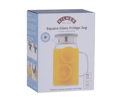 Kilner square glass fridge - glass,