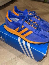 ADIDAS FORMEL 1 TRAINERS BLUE/ORANGE Size 8