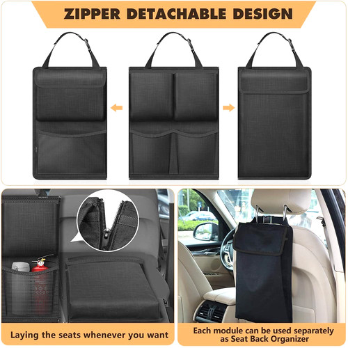 Car seat back organiser - car,