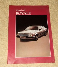 Vauxhall Royale 8 page brochure July 1980 Saloon & Coupe 2.8