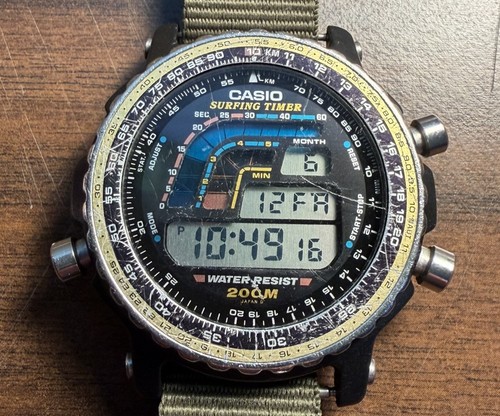 Rare casio 403 surfing time - rare,