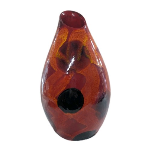 Vintage volcano teardrop vase - teardrop,