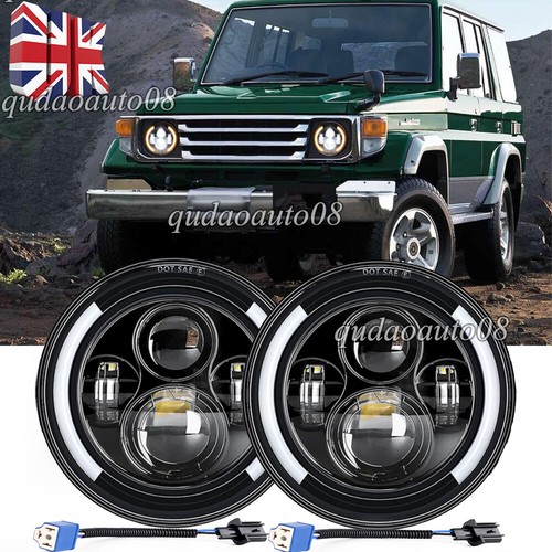 Dot led halo headlights - 2x,