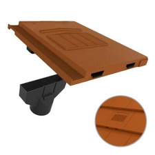 Terracotta Marley Modern / Stonewold Non-Profile Roof Vent Tile & Pipe Adapter