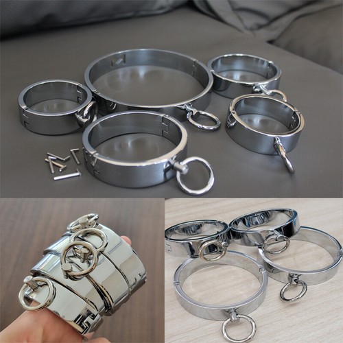 Bdsm stainless steel handcuffs - bdsm,