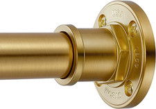 Gold Industrial Shower Curtain