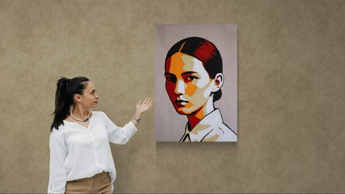 Abstract portrait woman - abstract,